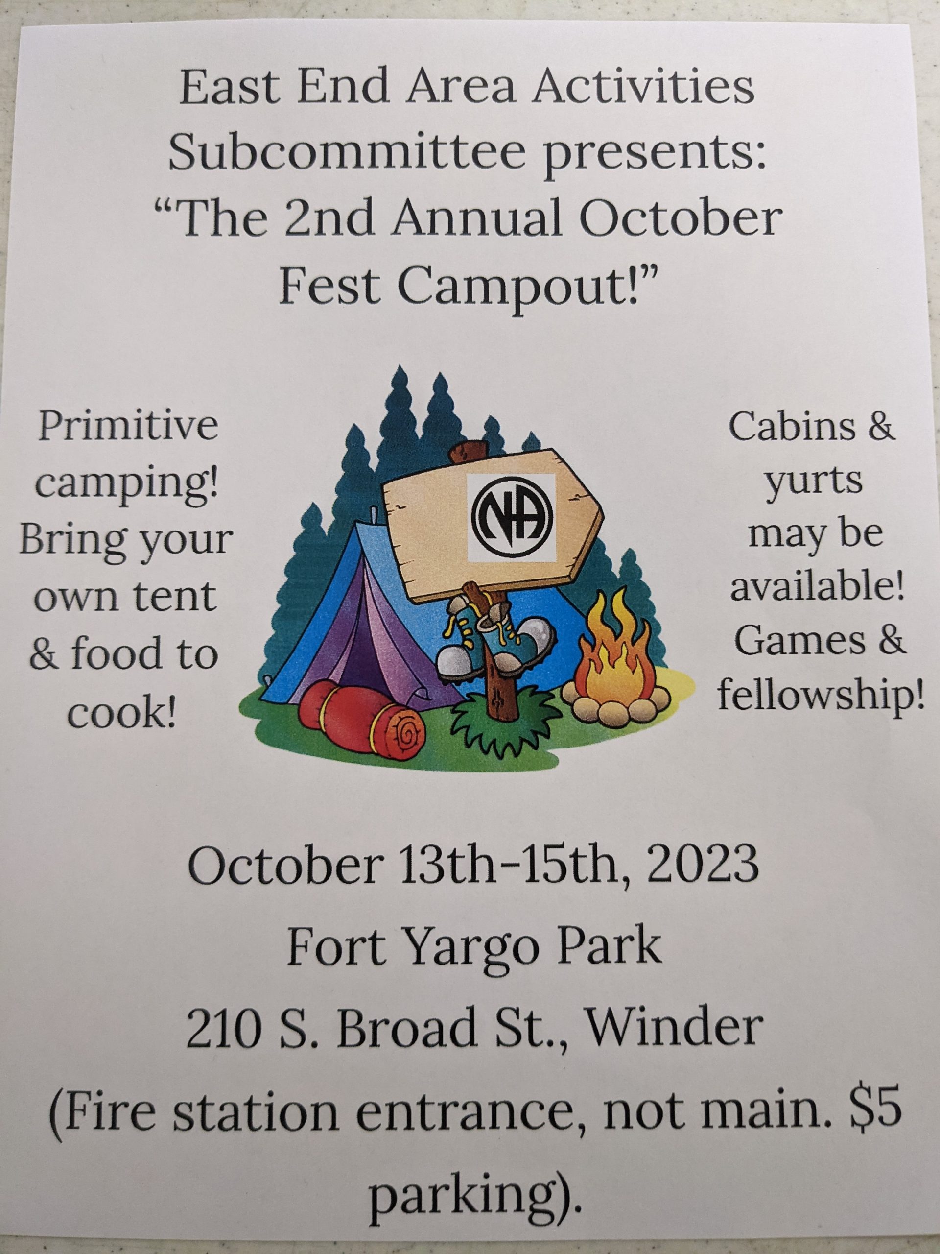 2nd Annual October Fest Campout